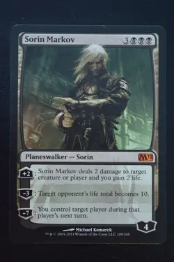 Magic The Gathering MTG SORIN MARKOV Magic 2012 LP Lightly Played - Image 1