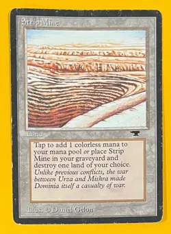 MTG STRIP MINE (Sky, Even) Antiquities (OldManMTG 012-672) - Image 1