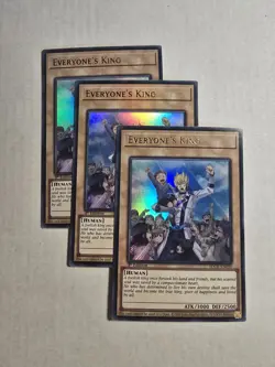 3x Everyone's King 1st Edition Ultra Rare SDCK-EN050 Yu-Gi-Oh! - Image 1