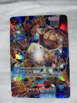 Edward.Newgate One Piece CCG Holo Character Card ST15-002 8000 Power - Image 1