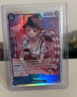 One Piece: Nami (054) OP11-054 A Fist of Divine Speed Foil Free Shipping - Image 1