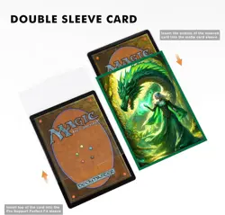 100 PCS MTG Card Sleeves with 100 PCS Perfect Fit Sleeves, Art Matte Card Sleeve - Image 3