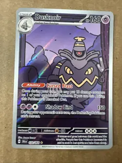 Pokemon Dusknoir Card 070/064 Illustration Rare, Shrouded Fable, NM Condition - Image 1