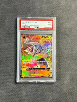 Sanji - 2023 One Piece Card Game JPN. OP04-Alternate Art OP04-104 #104 SR PSA 9 - Image 1