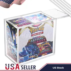 Pokemon Magnetic Booster Box Acrylic Case! Pokemon Card Protective Display! - Image 1