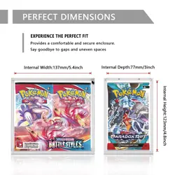 Pokemon Magnetic Booster Box Acrylic Case! Pokemon Card Protective Display! - Image 3
