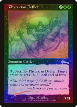 Phyrexian Defiler FOIL Urza's Legacy NM Black Uncommon MAGIC MTG CARD ABUGames - Image 1