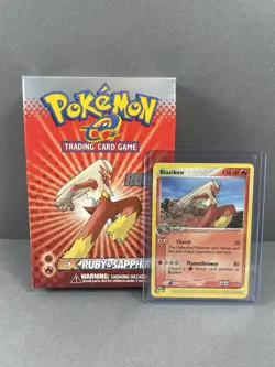 Pokemon EX Ruby & Sapphire Theme Deck - Box Rare Card And Manual - Image 1