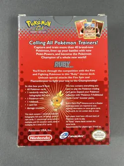 Pokemon EX Ruby & Sapphire Theme Deck - Box Rare Card And Manual - Image 5