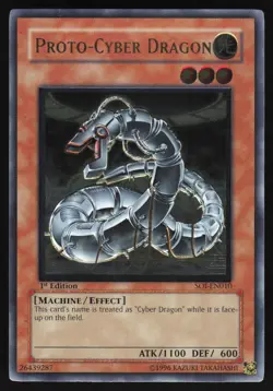 Proto-Cyber Dragon - SOI-EN010 - Ultimate Rare - 1st Edition Yugioh 4 - Image 1