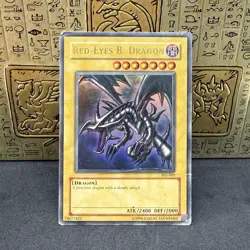 Yugioh Red-Eyes B. Dragon SDJ-001 Ultra Rare Damaged - Image 1