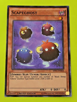 Yu-Gi-Oh Scapeghost Limited Edition Super Rare SHV1-ENSE4 VLp - Image 1