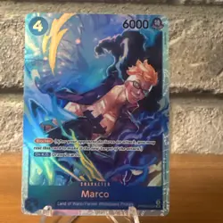 One Piece CCG Marco PRB02-008 Premium Booster Vol. 2 Foil Super Rare Blocker - Image 1