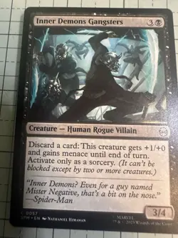 MTG Magic The Gathering Marvel's Spider-Man Card #57 Inner Demons Gangsters - Image 1