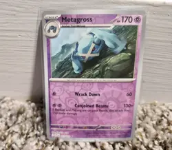 Pokemon TCG Metagross 63/159 Journey Together Rare Reverse Holo Card NM - Image 1