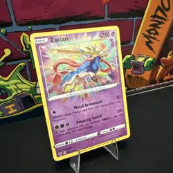 Zacian 082/185 Vivid Voltage NM Holo Foil Amazing Rare Pokemon Card - Image 2