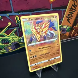 Pokemon Card Zamazenta 102/185 Amazing Rare Vivid Voltage - Near Mint - Image 2
