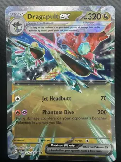 Pokemon TCG Dragapult EX Prismatic Evolutions Jumbo Card 073/131 - Image 1