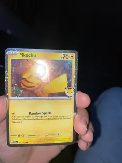 Pikachu 051/162 Holo Stamped Pokemon Day 2026 Promo Pokemon Card Super Swirly - Image 3