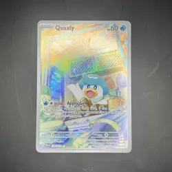 Pokemon TCG Quaxly Paldea Evolved Illustration Rare Card 206/193 NM - Image 1