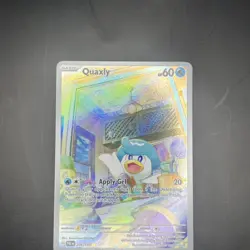 Pokemon TCG Quaxly Paldea Evolved Illustration Rare Card 206/193 NM - Image 2