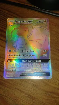 Dragonite GX Secret Rare Full Art Holo 248/236 Sm-Unified Minds Pokemon Card - Image 1