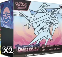 ✅(Presale)✅ 2 Chaos Riding Pokemon Center ETBs 4 Booster Bundles & 1 Booster Box - Image 1