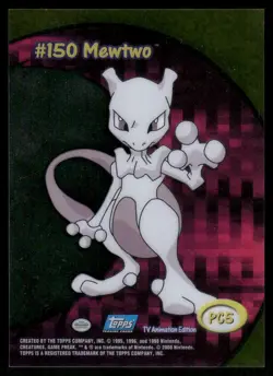 Pokemon Cards Mewtwo #175 Topps Trading Cards Series 2 NM - Image 2