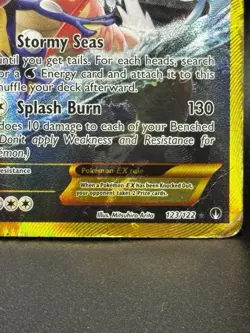 Pokemon TCG Gyarados EX 123/122 XY Breakpoint 2016 Secret Holo Rare Damaged - Image 2