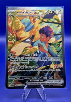 Pokemon Hop's Zacian ex 186/159 Journey Together Special Illustration Rare NM - Image 1