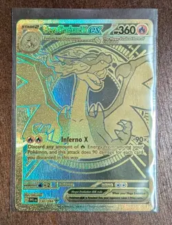 Pokemon Mega Charizard X EX 130/094 Mega Hyper Rare Holo Phantasmal Flames - Image 1