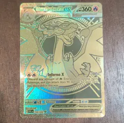 Pokemon Mega Charizard X EX 130/094 Mega Hyper Rare Holo Phantasmal Flames - Image 2