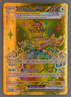 Terapagos ex Hyper Rare 180/131 PRE ENG SV Prismatic Evolutions NM Pokemon TCG - Image 1