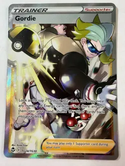 2022 Pokemon GORDIE #TG24/TG30 Silver Tempest Trainer Gallery English - Image 1