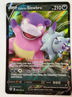 Galarian Slowbro V 099/189 SWSH03: Darkness Ablaze - Pokemon TCG - NM - Image 1