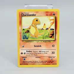 Pokemon Charmeleon 24 /102 Charmander 26/102 Base Set Unlimited Vintage 1999 MP+ - Image 2