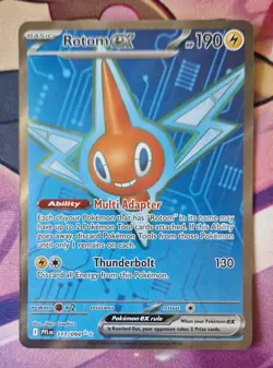 Rotom EX 111/094 Me02: Phantasmal Flames Holo NM-Mint full Art Pokemon TCG - Image 1