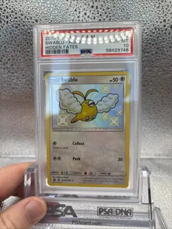 2019 POKEMON SUN & MOON HIDDEN FATES #SV42 SWABLU-HOLO PSA 10 - Image 3