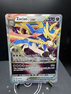 Pokemon TCG SWSH Crown Zenith Zacian VSTAR 096/159 Ultra Rare Holo NM! - Image 1