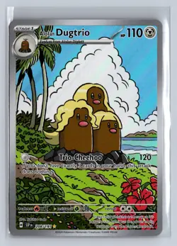 Alolan Dugtrio 208/191 Illustration Rare Surging Sparks Pokemon Near Mint - Image 1