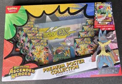 Ascended Heroes Premium Poster Collection Mega Lucario EX In Hand (Minor Damage) - Image 1
