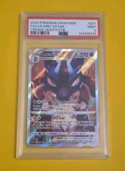 Pokemon- Lucario VSTAR #SWSH291 - Black Star Promo - PSA 9 - Image 1