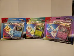 Pokemon Prismatic Evolutions Tech Sticker Collection 3 Pack Sylveon Leafeon - Image 1