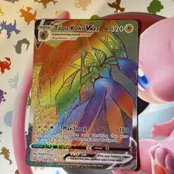 Pokemon TCG Tapu Koko VMAX Battle Styles Secret Rare Card 166/163 - Image 1