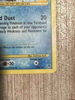 Pokemon TCG Articuno 148/147 LP Supreme Victors Secret Rare Holo Card Swirl - Image 3