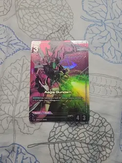 Gundam Card Game GAT-X303 Aegis Gundam ST04-006 LR+ - Image 1