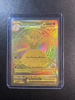 Pokemon Mega Gardevoir EX Mega Evolution Gold Hyper Rare Card 187/132 TCG - Image 1