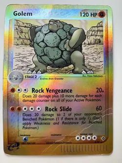 Pokemon TCG Golem EX Dragon 5/97 Reverse Holo Rare - Image 1