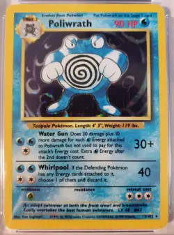 CGC 8.5 Poliwrath 13/102 Holo Rare - Base Set - Pokemon TCG - SHIPS FAST - Image 2
