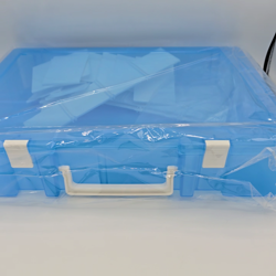 TCG Trading Card Storage Box 2300 Capacity Blue Case Dividers New For Pokemon + - Image 2